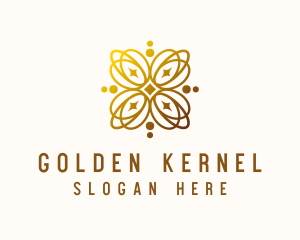 Golden Luxe Wellness logo design