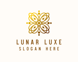 Golden Luxe Wellness logo design