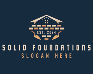 Masonry Brick Construction logo design