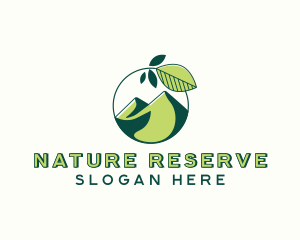 Nature Mountain Landscape logo design