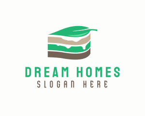 Vegan Leaf Cake Slice  Logo