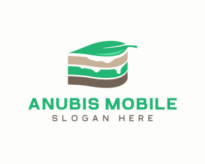 Vegan Cake Slice  logo design