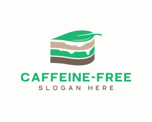 Vegan Cake Slice  logo design