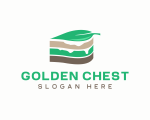 Vegan Cake Slice  logo design