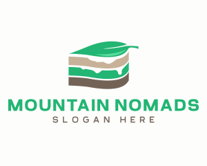 Vegan Cake Slice  logo design