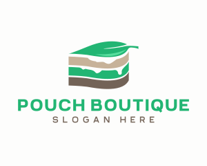 Vegan Cake Slice  logo design