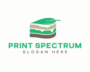 Vegan Cake Slice  logo design