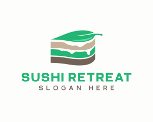 Vegan Cake Slice  logo design