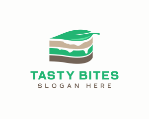 Vegan Cake Slice  logo design