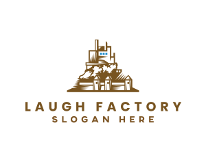 Industrial Castle Factory logo design