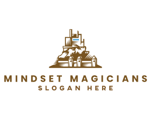 Industrial Castle Factory logo design