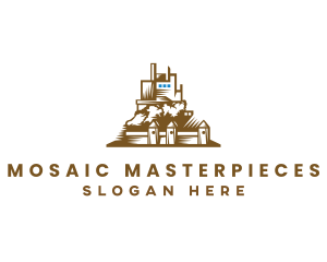 Industrial Castle Factory logo design