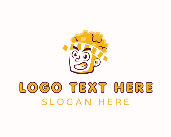 Popcorn logo example 1
