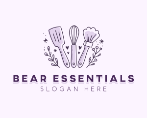 Floral Baking Whisk Logo