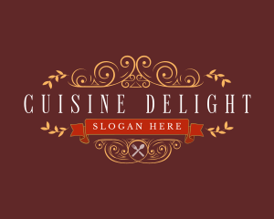 Gourmet Kitchen Cafeteria logo design