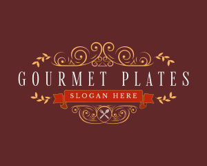 Gourmet Kitchen Cafeteria logo design