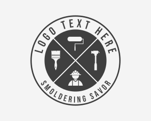 Renovation Contractor Tool logo design