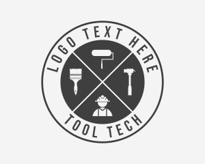 Renovation Contractor Tool logo design