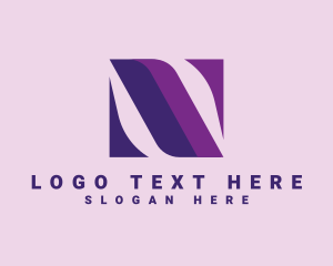 Elegant Modern Square Letter N logo