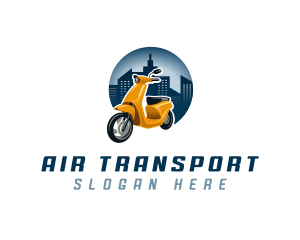 Scooter Motorcycle Transportation logo design