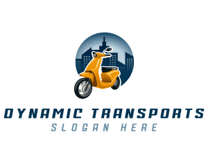 Scooter Motorcycle Transportation logo design