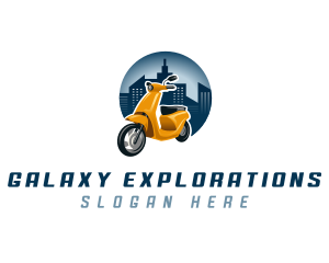 Scooter Motorcycle Transportation logo design