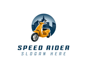 Scooter Motorcycle Transportation logo