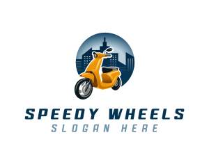 Scooter Motorcycle Transportation logo