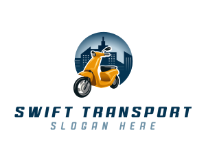 Scooter Motorcycle Transportation logo
