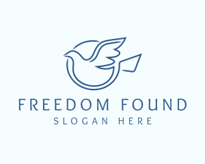 Freedom Flying Dove logo design