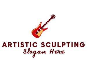Electric Guitar Instrument logo design
