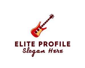 Electric Guitar Instrument logo design