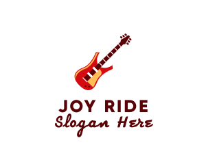 Electric Guitar Instrument logo design