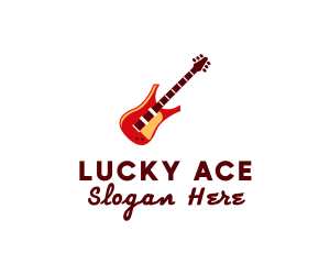 Electric Guitar Instrument logo design