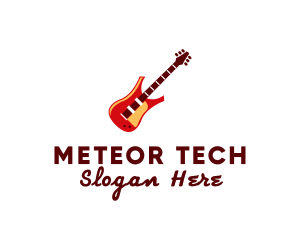 Electric Guitar Instrument logo design