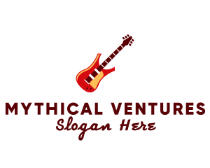 Electric Guitar Instrument logo design