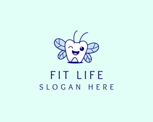 Smiling Tooth Fairy logo