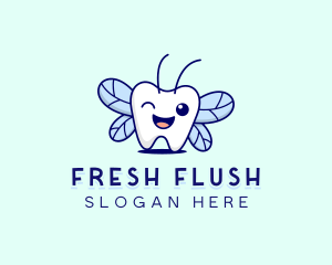 Smiling Tooth Fairy logo design