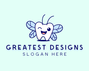 Smiling Tooth Fairy logo design