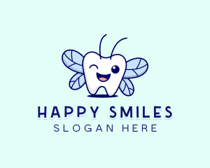 Smiling Tooth Fairy logo design