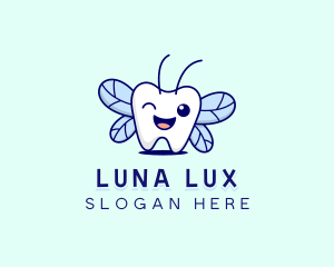 Smiling Tooth Fairy logo design