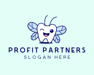 Smiling Tooth Fairy logo design