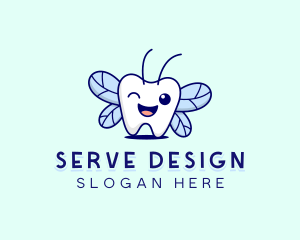 Smiling Tooth Fairy logo design