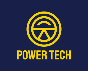 Yellow Tech Badge  logo