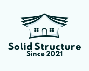 Book House Structure  logo design