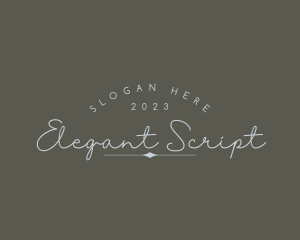 Luxury Handwriting Script Business logo design