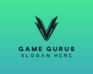 Esports Gaming Letter V Logo