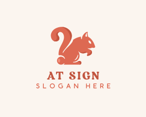 Squirrel Question Punctuation logo design