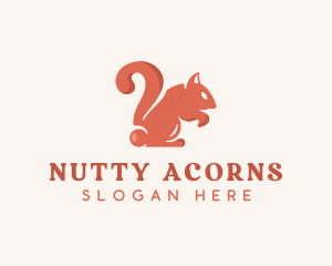 Squirrel Question Mark logo design