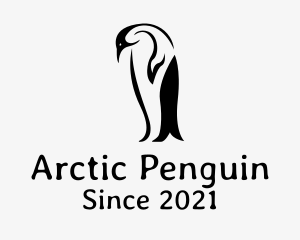 Wild Penguin Bird logo